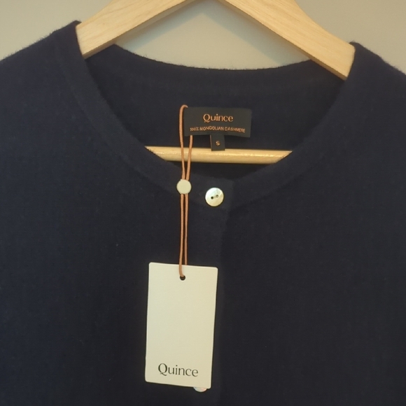 Quince Navy Blue Women's Cardigan - Picture 2 of 5